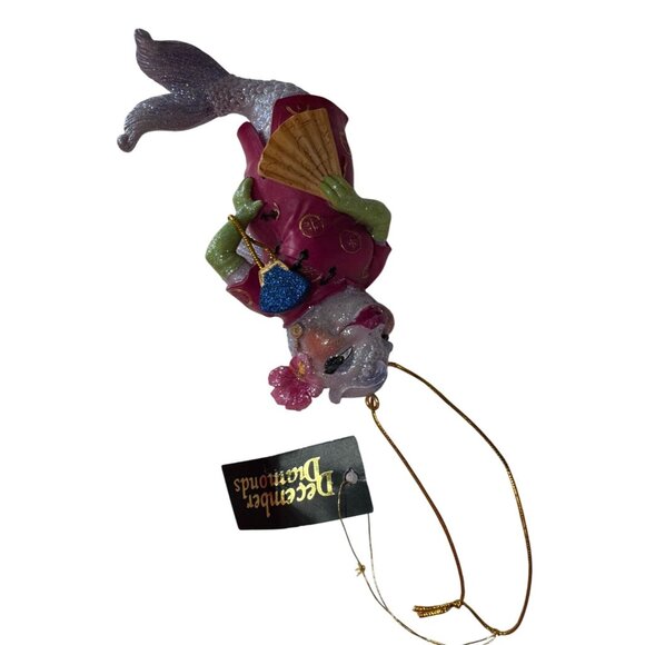 December Diamonds Spicy Tuna Roll Mermaid Ornament 6 Inch Asian Inspired - Picture 4 of 5